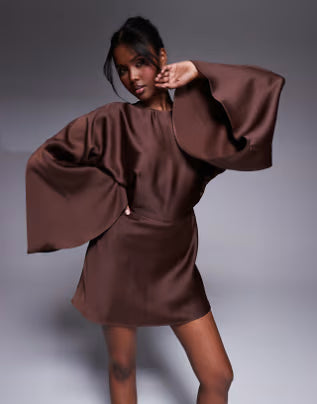 Rochie de ocazie ASOS, maro