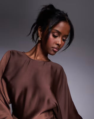 Rochie de ocazie ASOS, maro