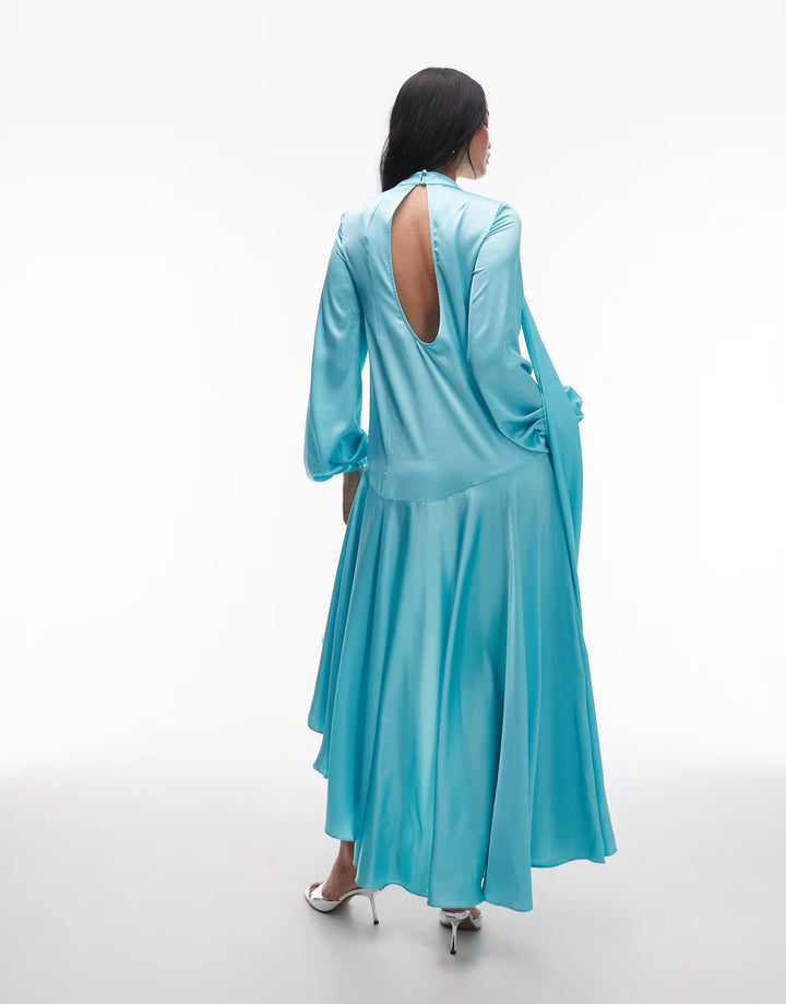 Rochie maxi ASOS, albastru