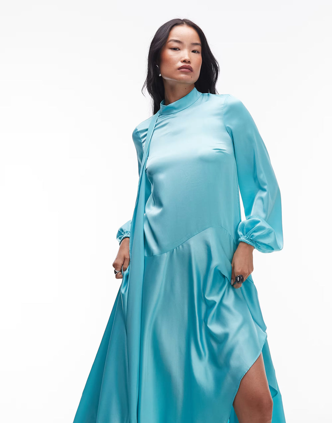 Rochie maxi ASOS, albastru