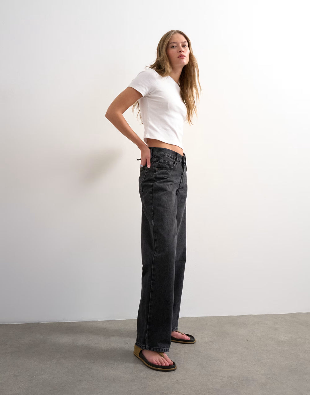 Jeans TOPSHOP, negru