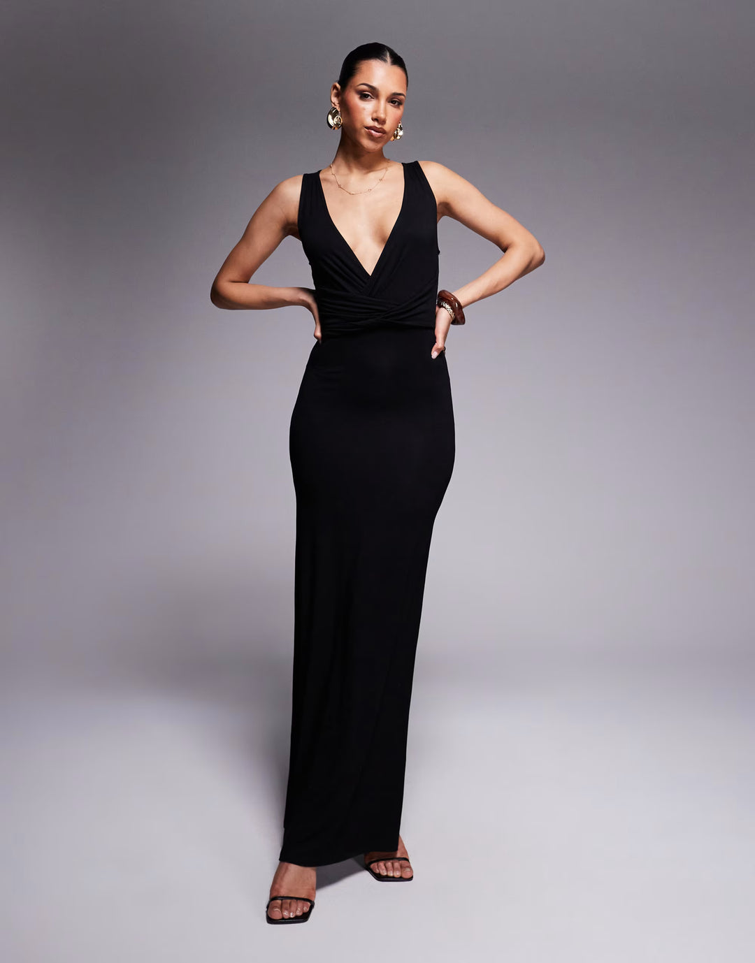 Rochie maxi ASOS, negru