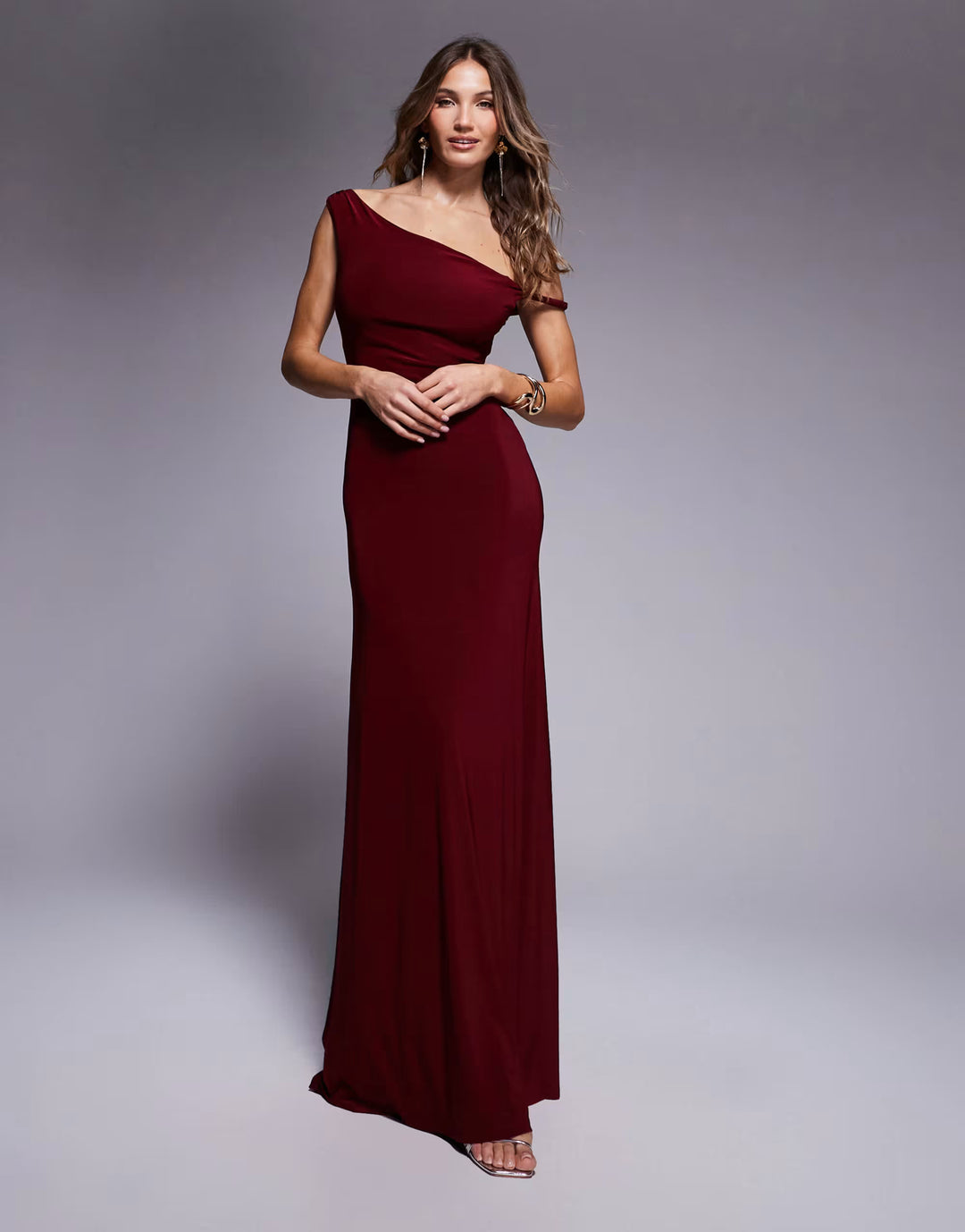 Rochie maxi ASOS, vișiniu