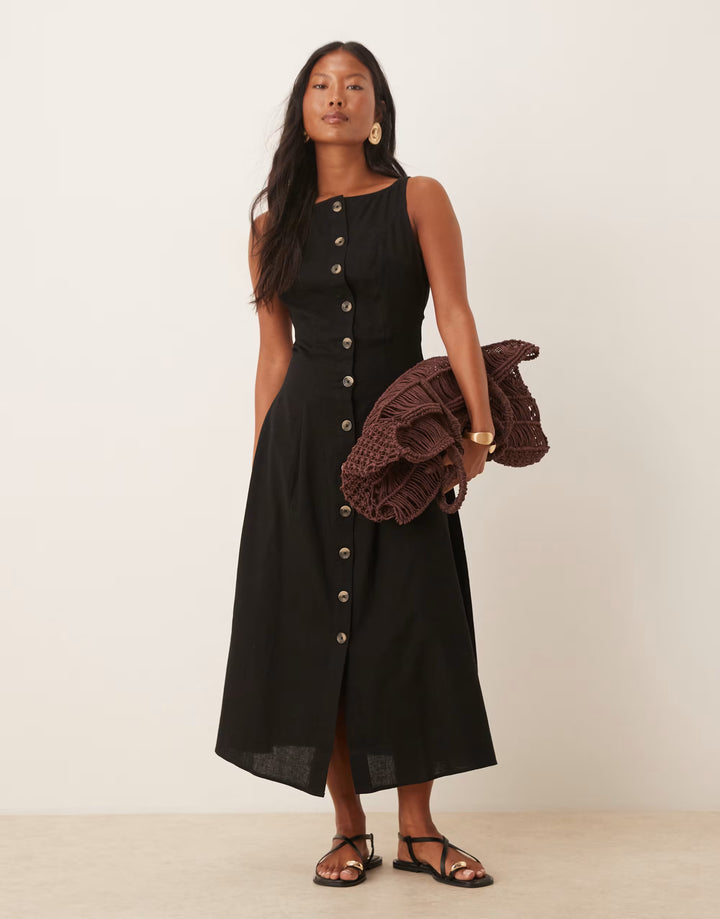 Rochie maxi ASOS, negru