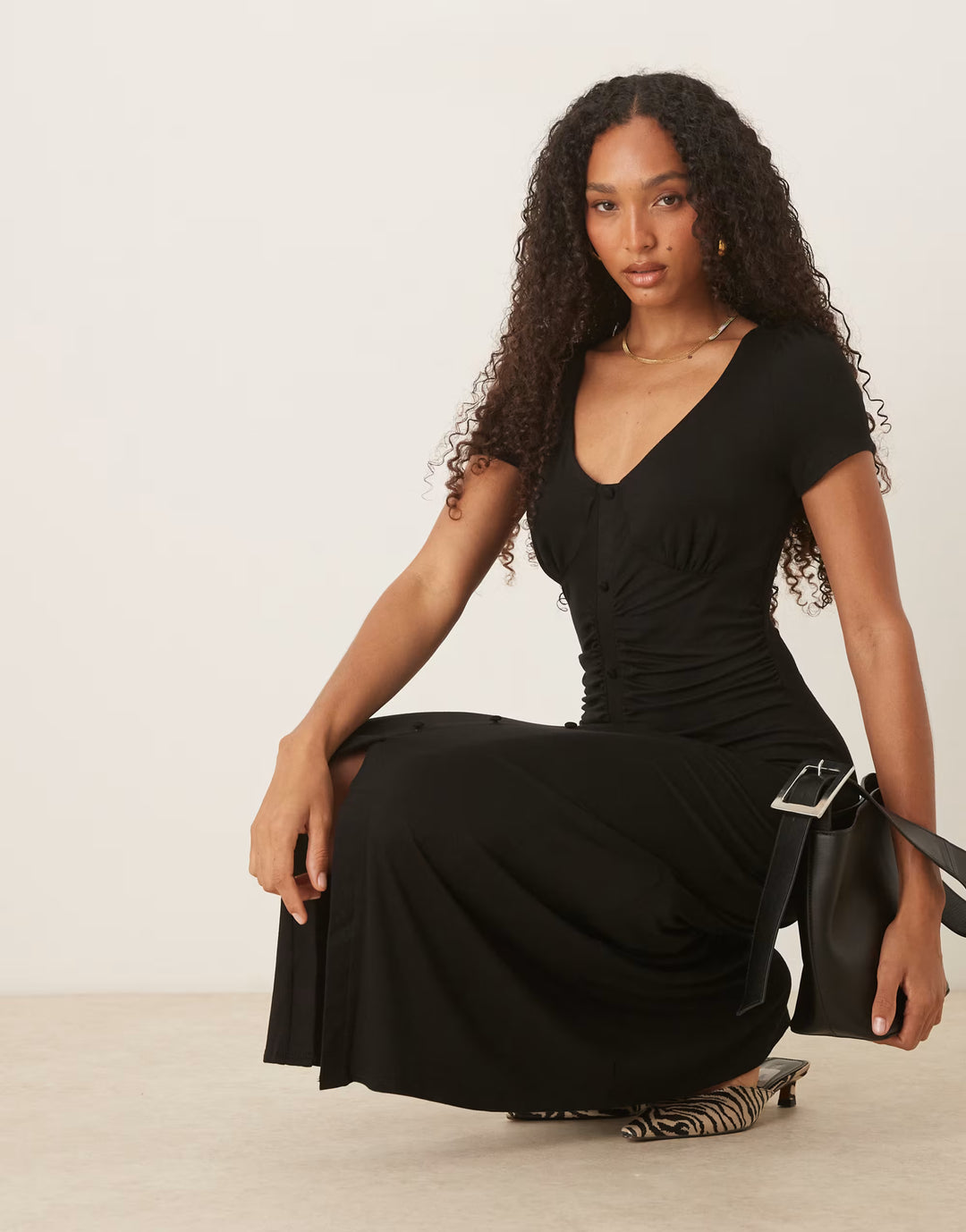 Rochie maxi ASOS, negru