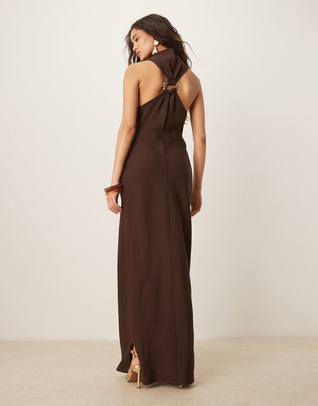 Rochie maxi ASOS, maro