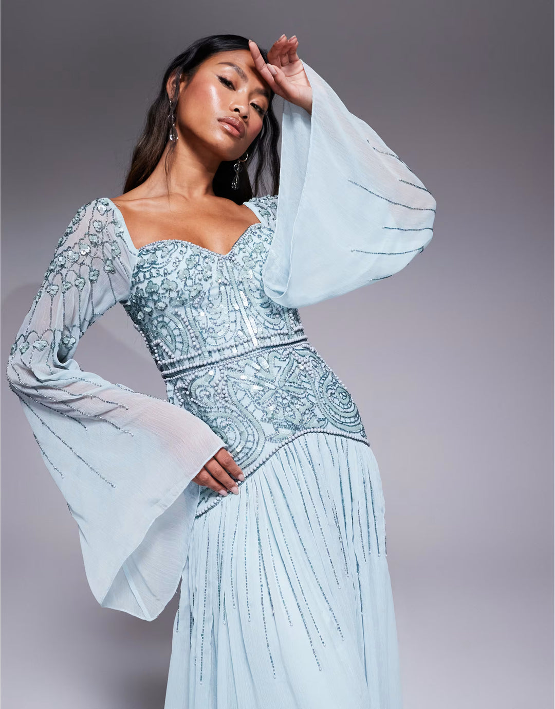 Rochie de ocazie ASOS, verde