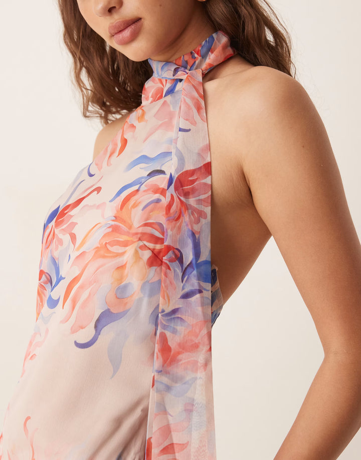 Rochie maxi ASOS, mix culori