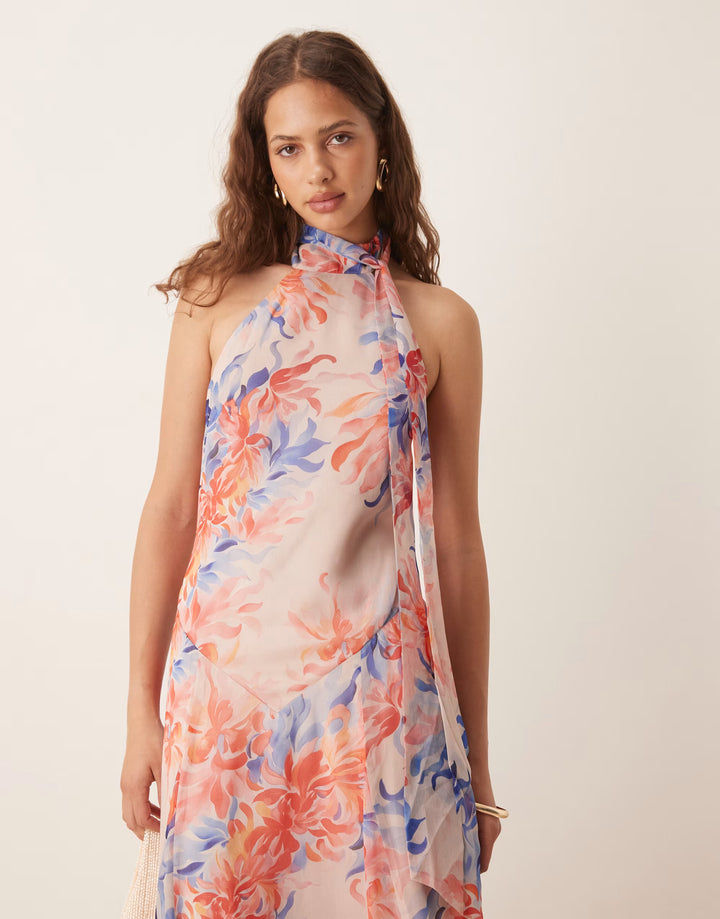 Rochie maxi ASOS, mix culori