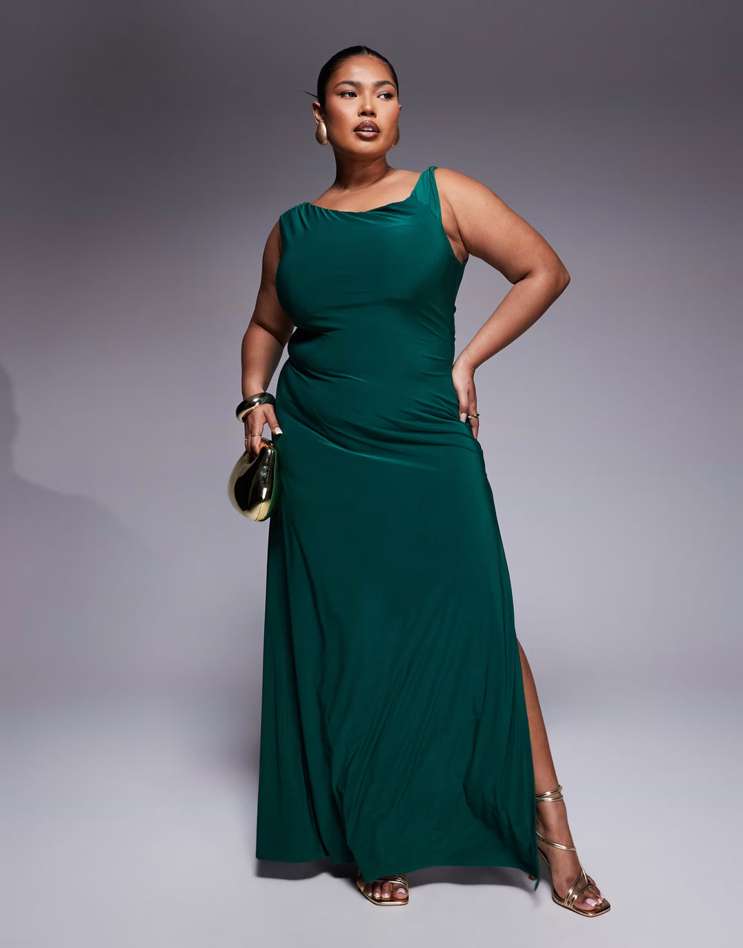 Rochie maxi ASOS, verde