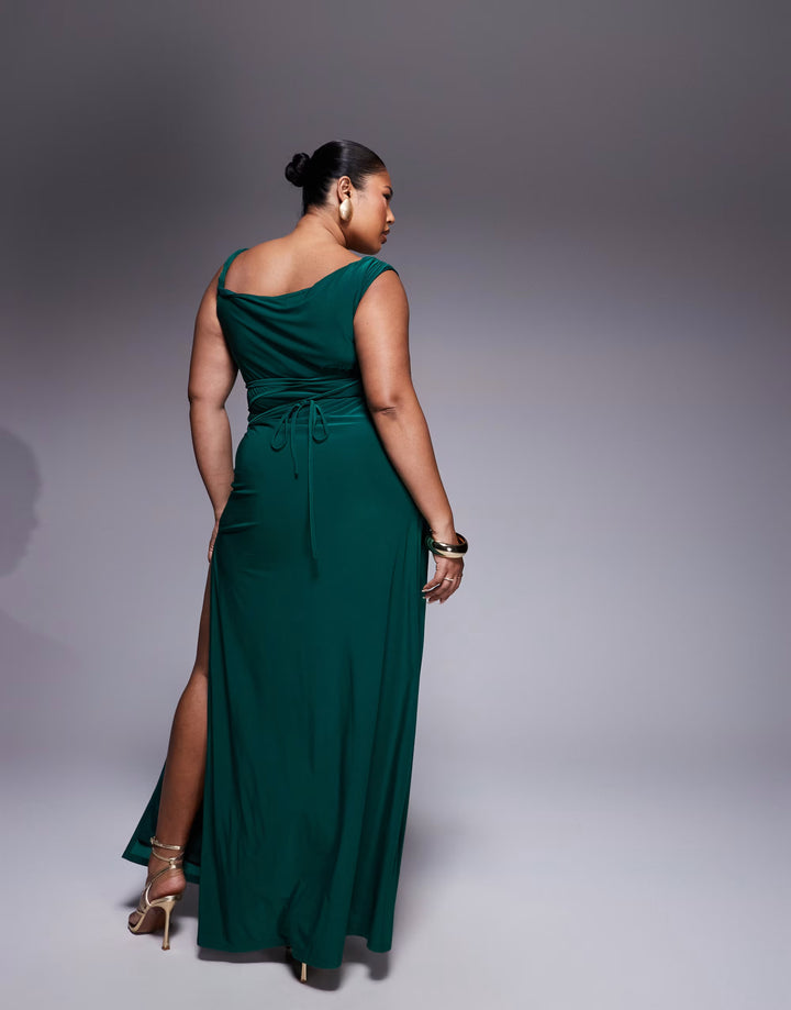 Rochie maxi ASOS, verde