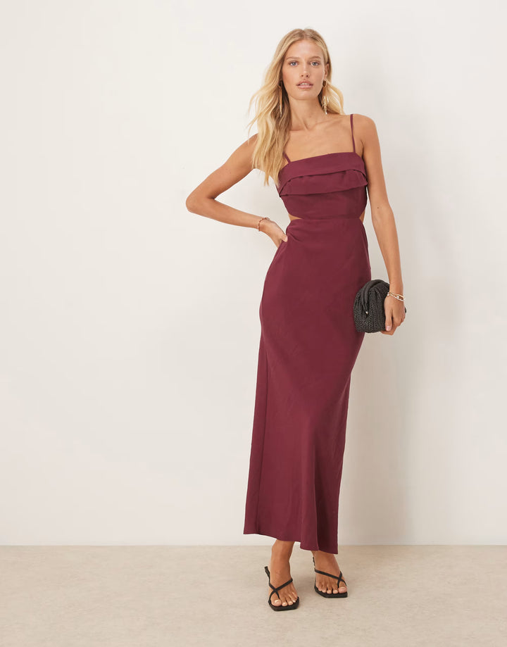 Rochie maxi ASOS, vișiniu