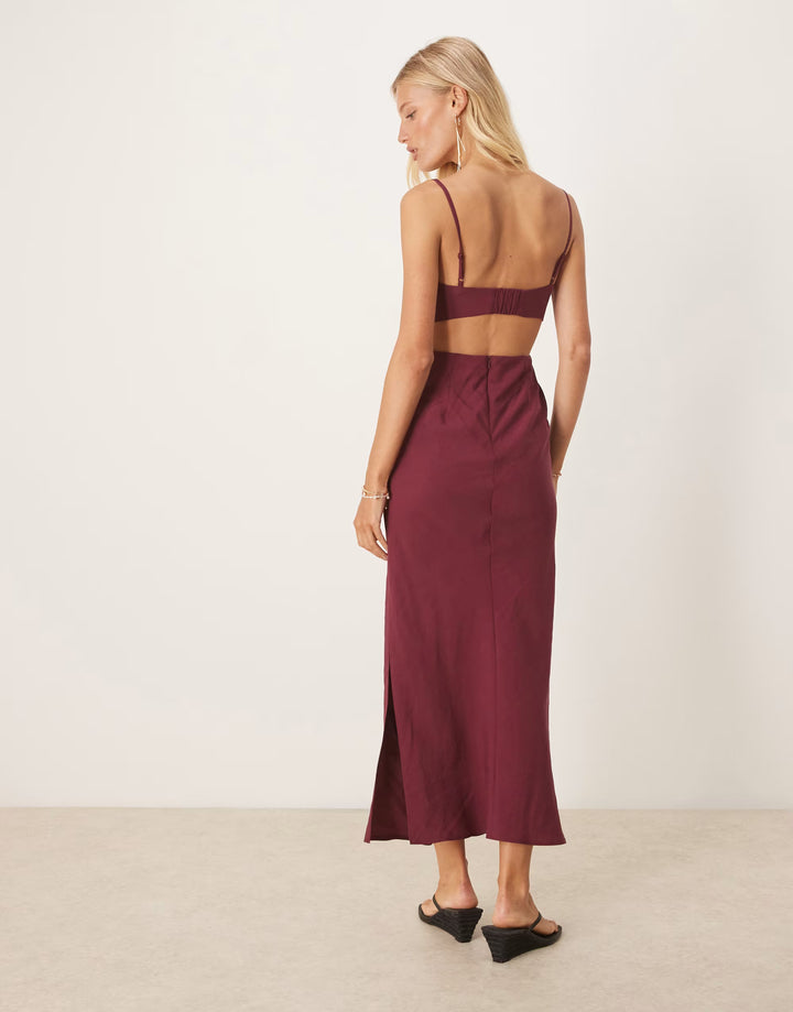 Rochie maxi ASOS, vișiniu