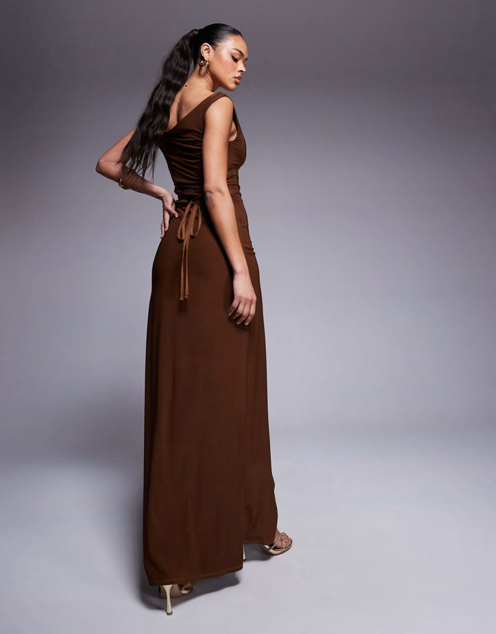 Rochie maxi ASOS, maro