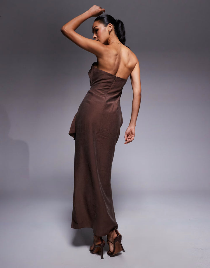 Rochie maxi ASOS, maro