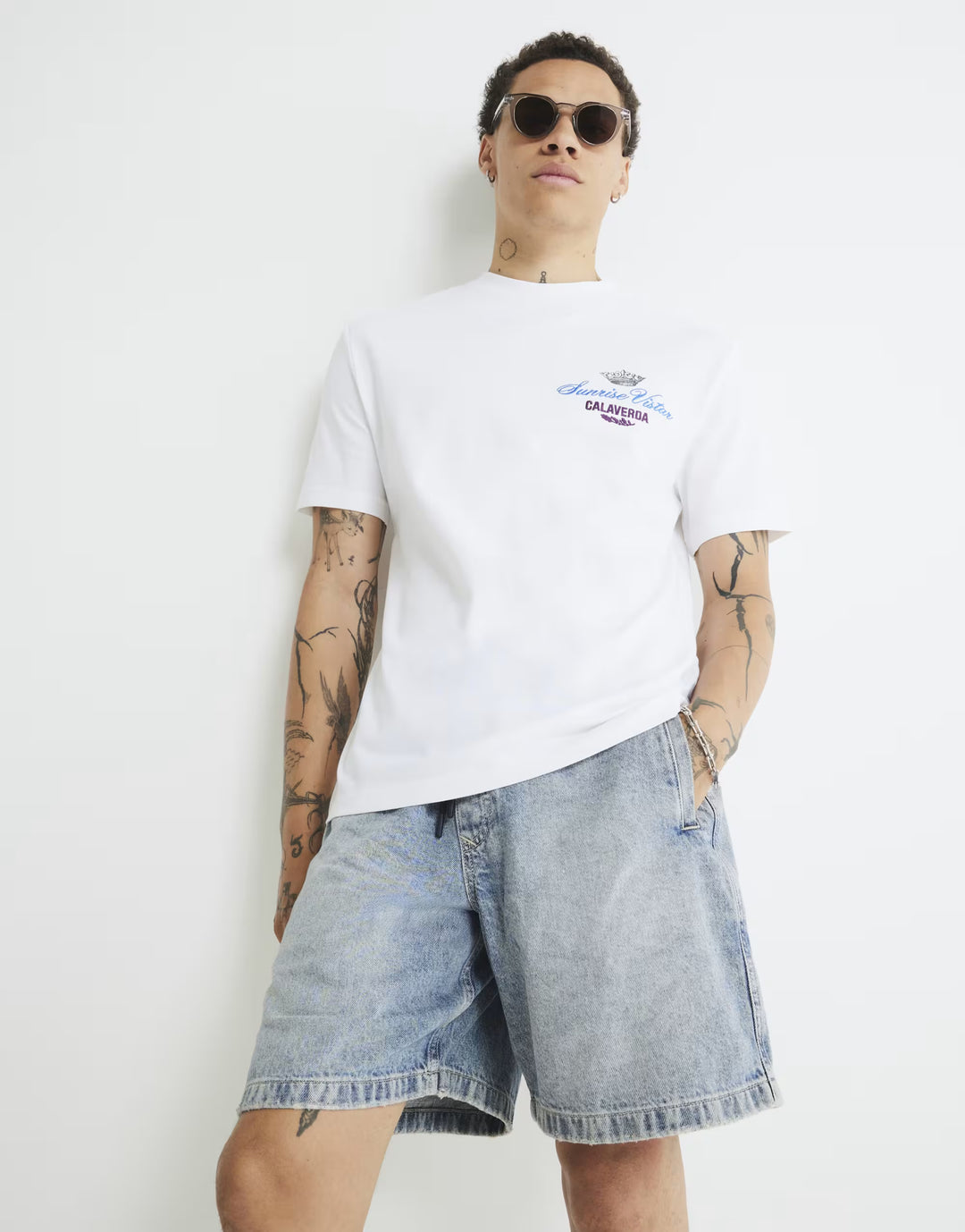 RIVER ISLAND póló, fehér
