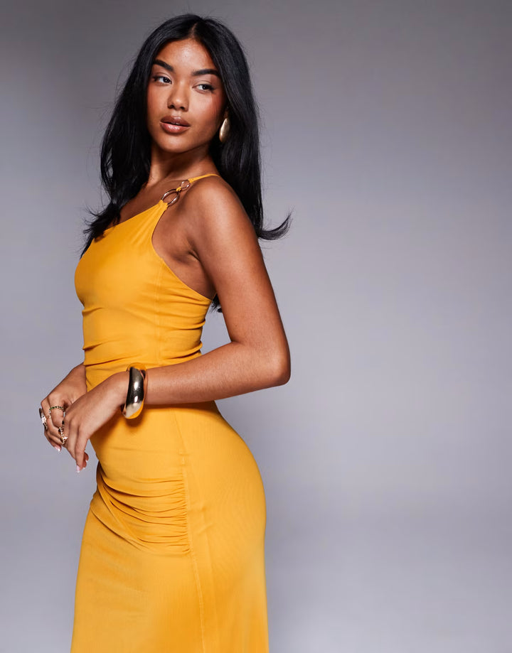 Rochie maxi ASOS, portocaliu