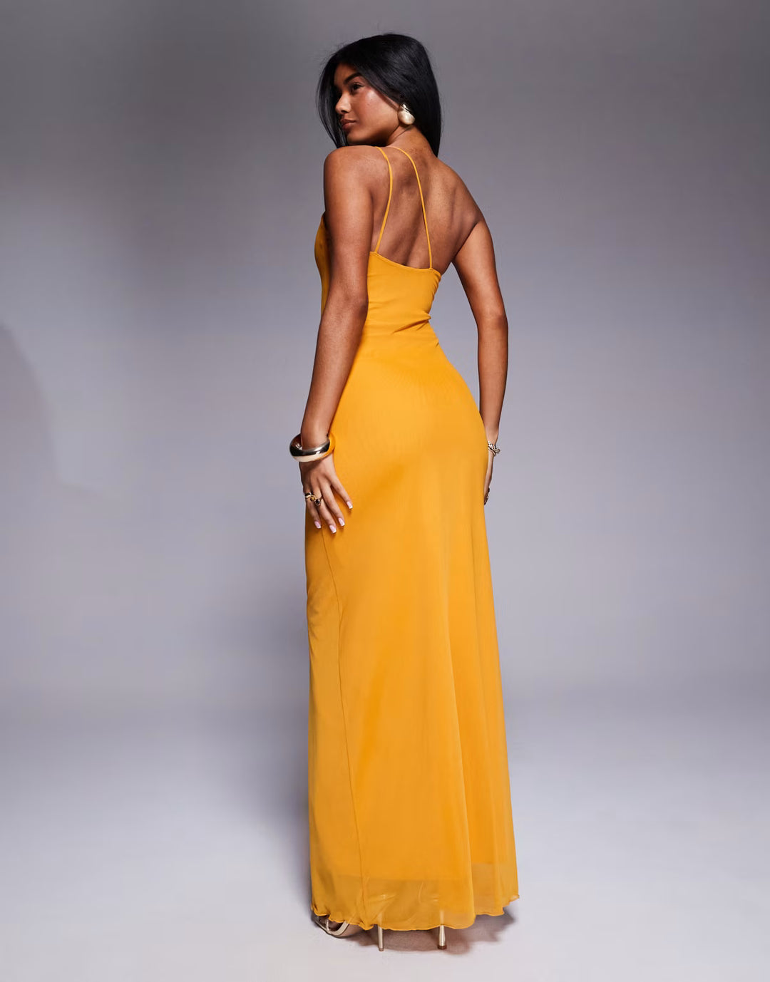 Rochie maxi ASOS, portocaliu