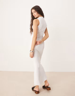 Rochie maxi ASOS, alb