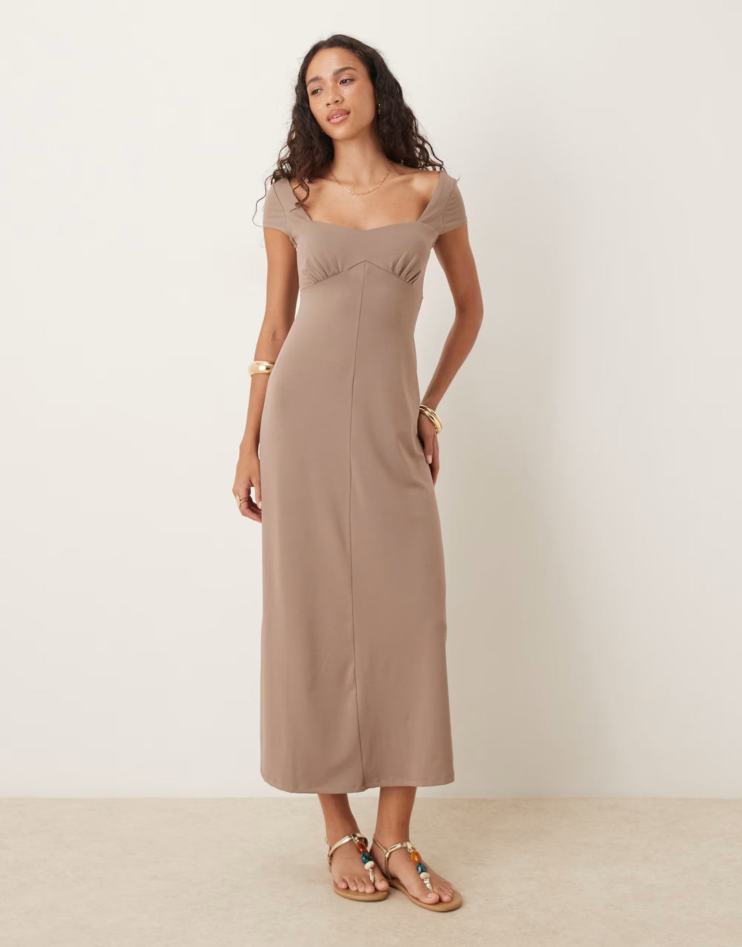 Rochie maxi ASOS, maro