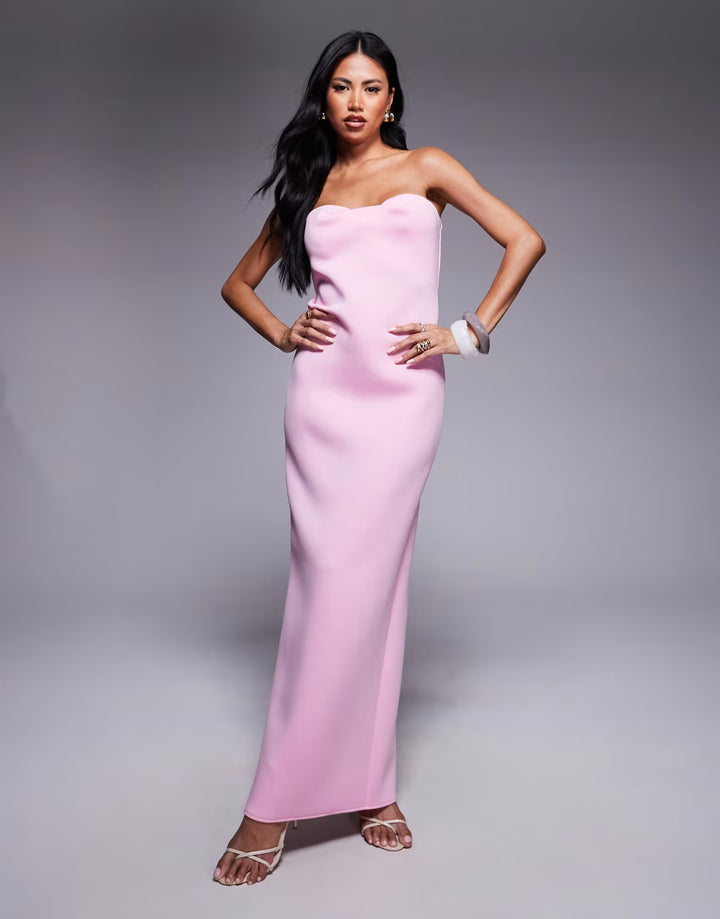 Rochie maxi ASOS, roz