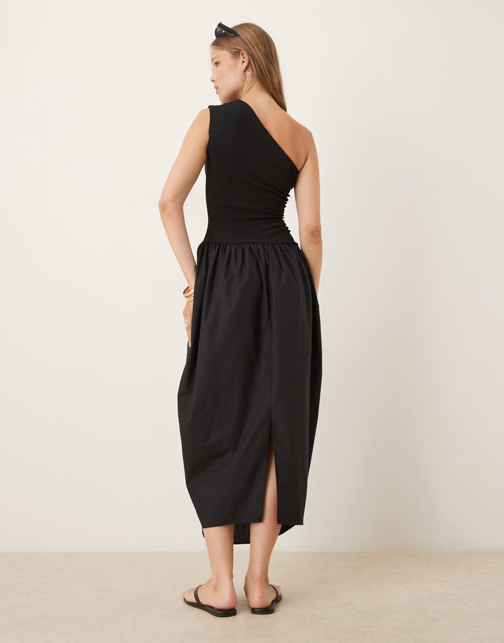 Rochie midi ASOS, negru