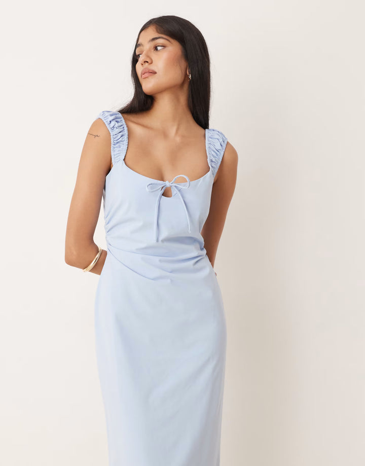 Rochie maxi ASOS, albastru