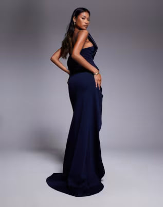 Rochie maxi ASOS, albastru