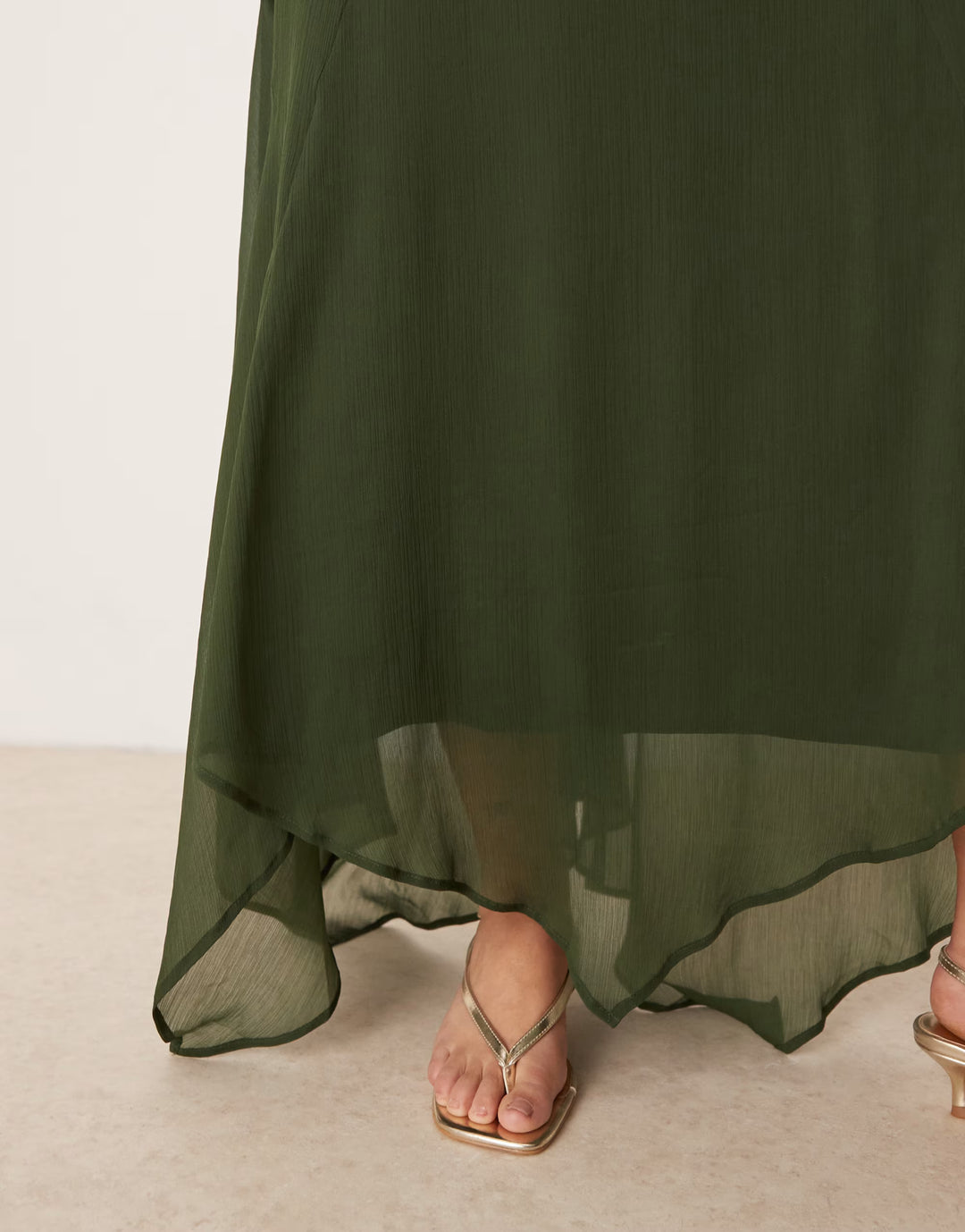 Rochie maxi ASOS, kaki