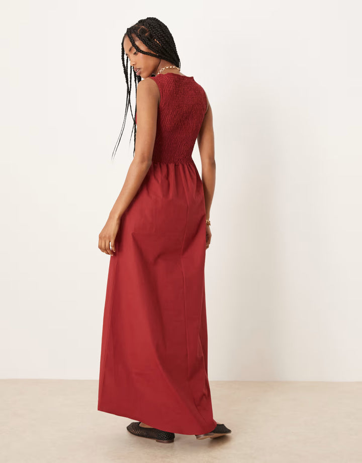 Rochie maxi ASOS, cărămiziu