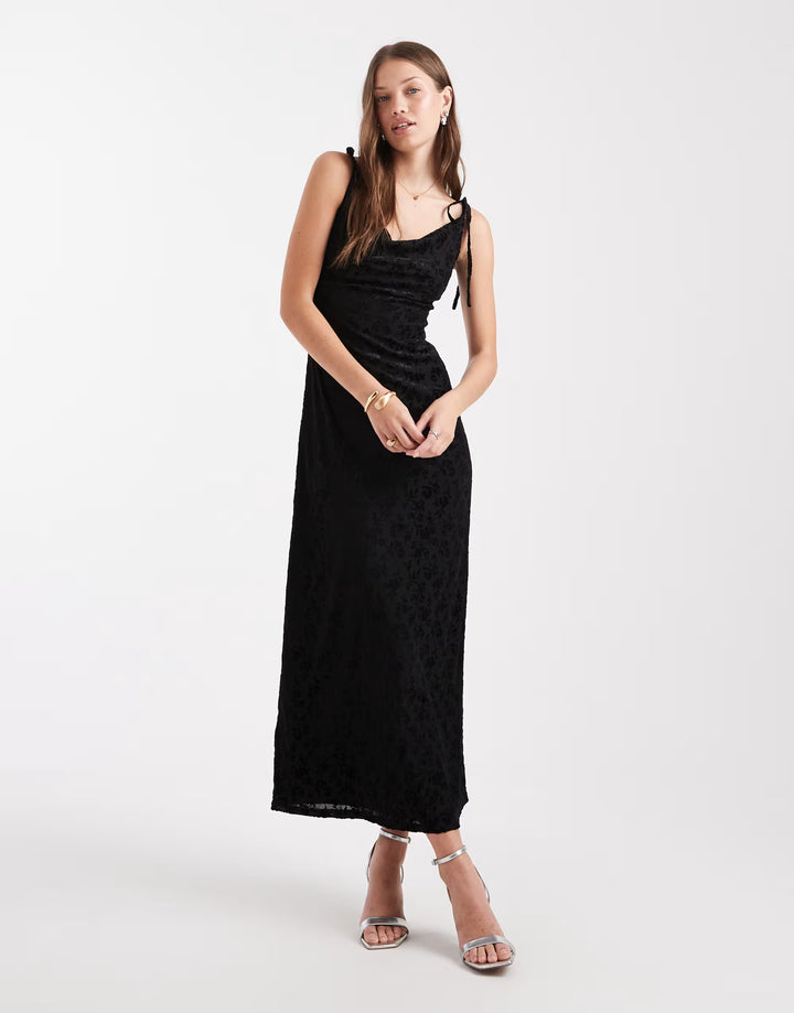 Rochie maxi MISS SELFRIDGE, negru