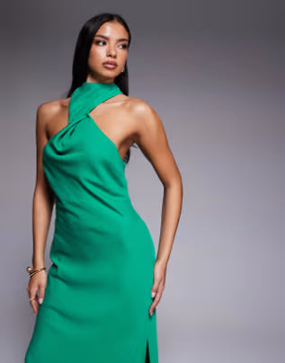Rochie maxi ASOS, verde