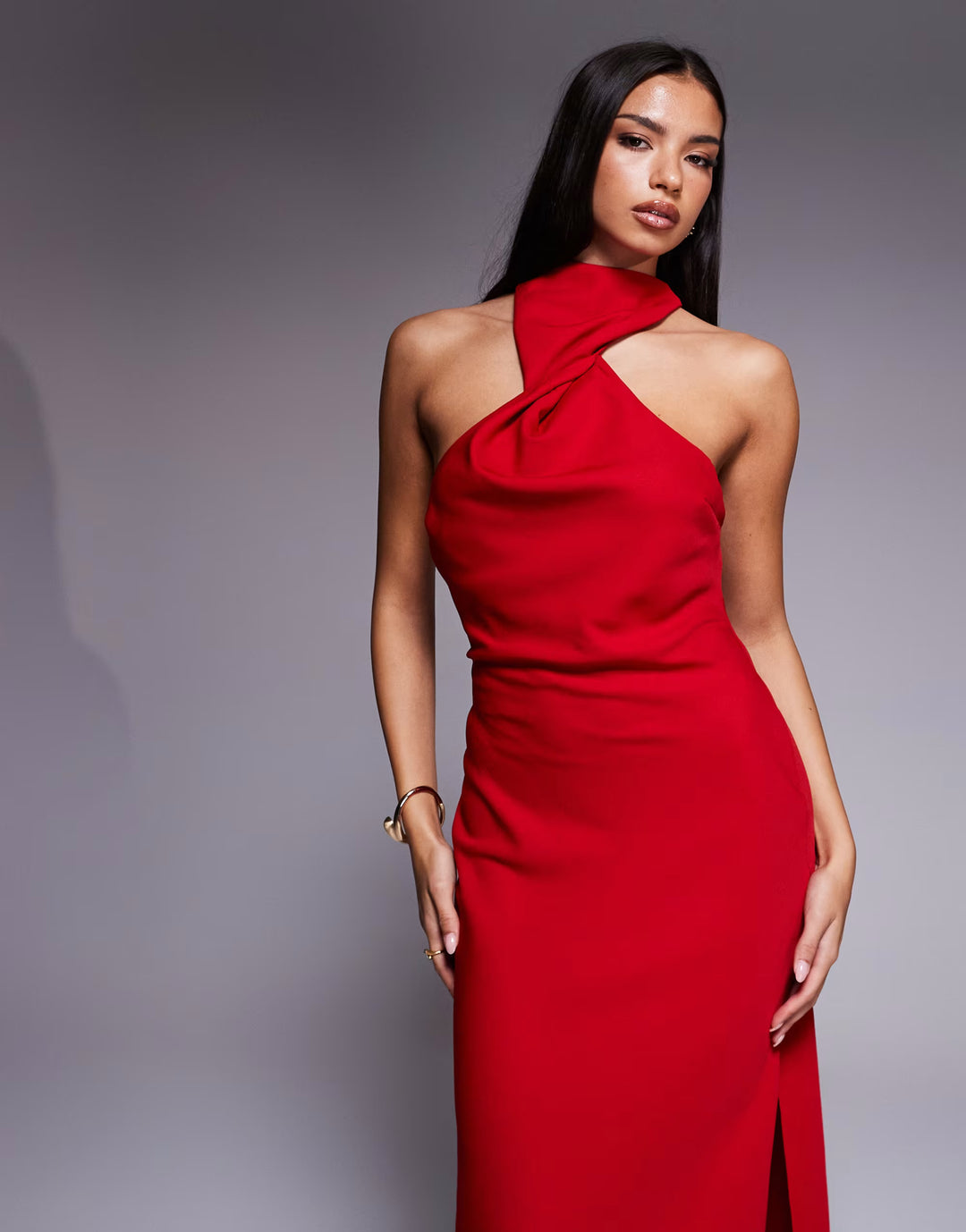 Rochie midi ASOS, roșu