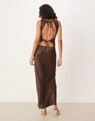 Rochie maxi ASOS, maro