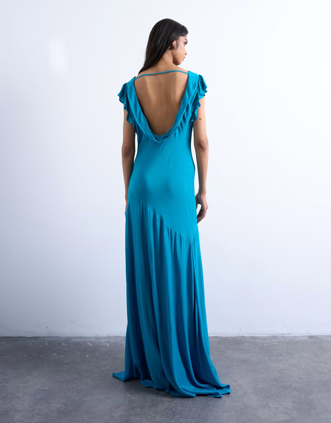 Rochie maxi ASOS, albastru