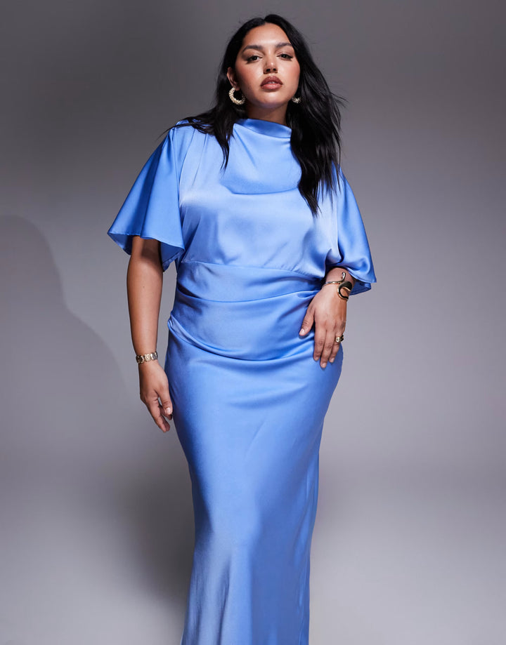 Rochie maxi ASOS, albastru