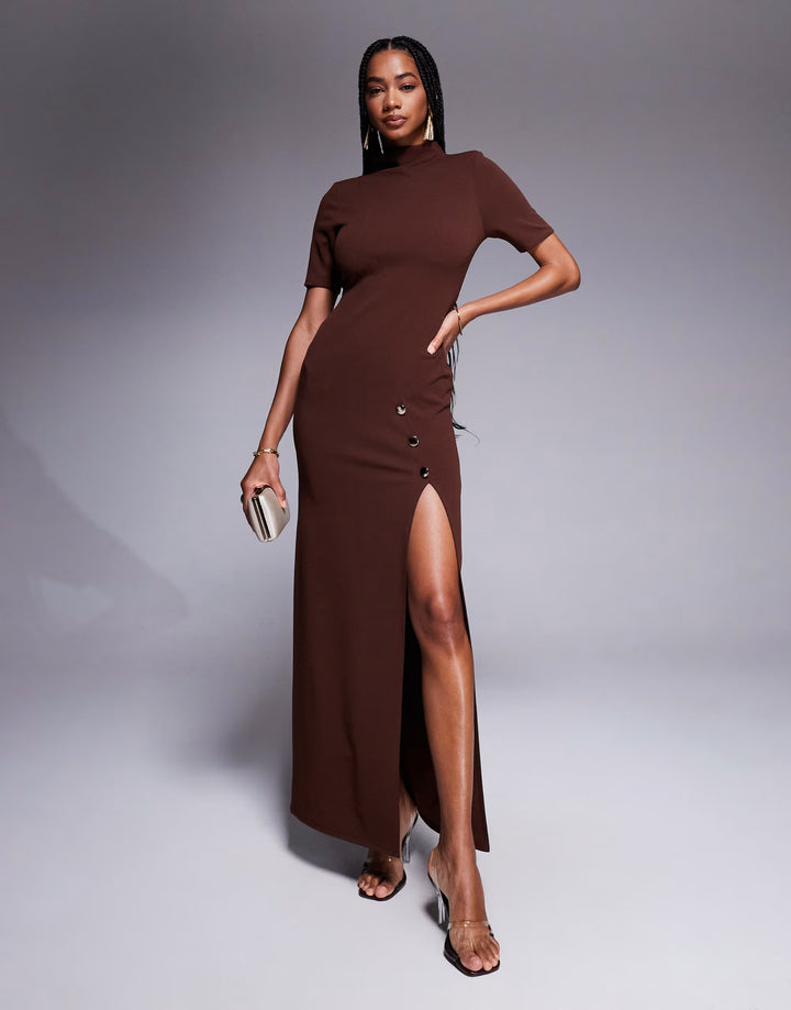 Rochie maxi ASOS, maro