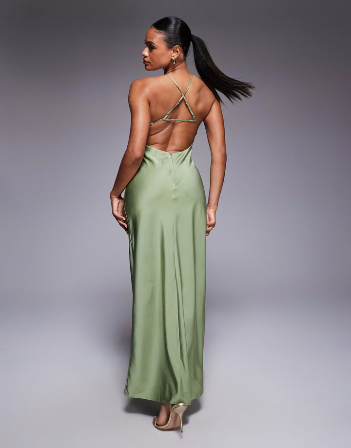 Rochie maxi ASOS,verde