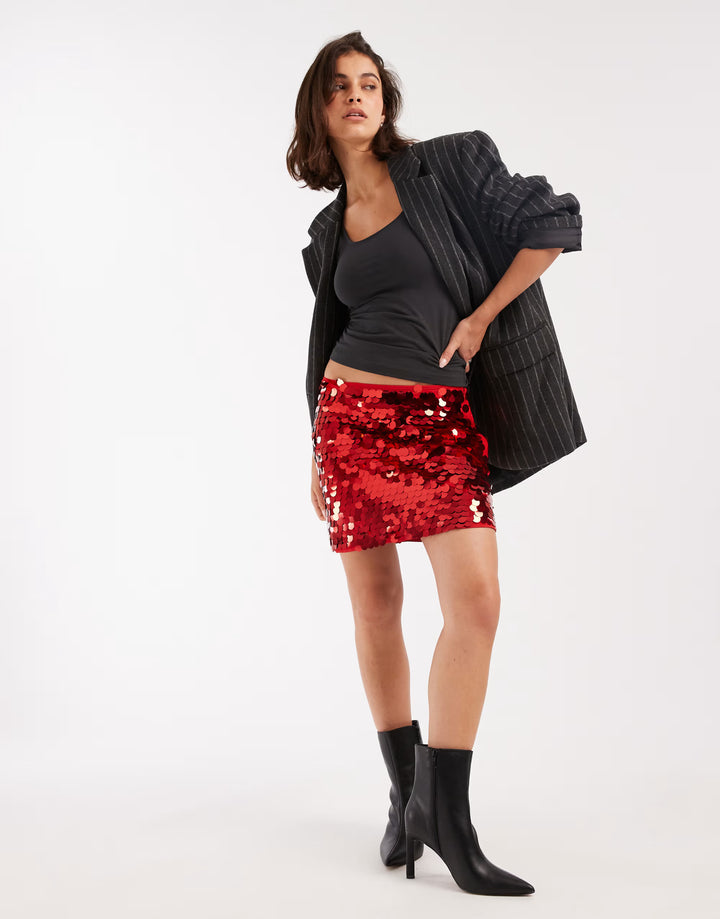 ASOS miniszoknya, piros