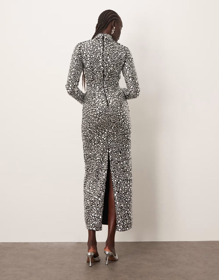 ASOS ezüst alkalmi ruha