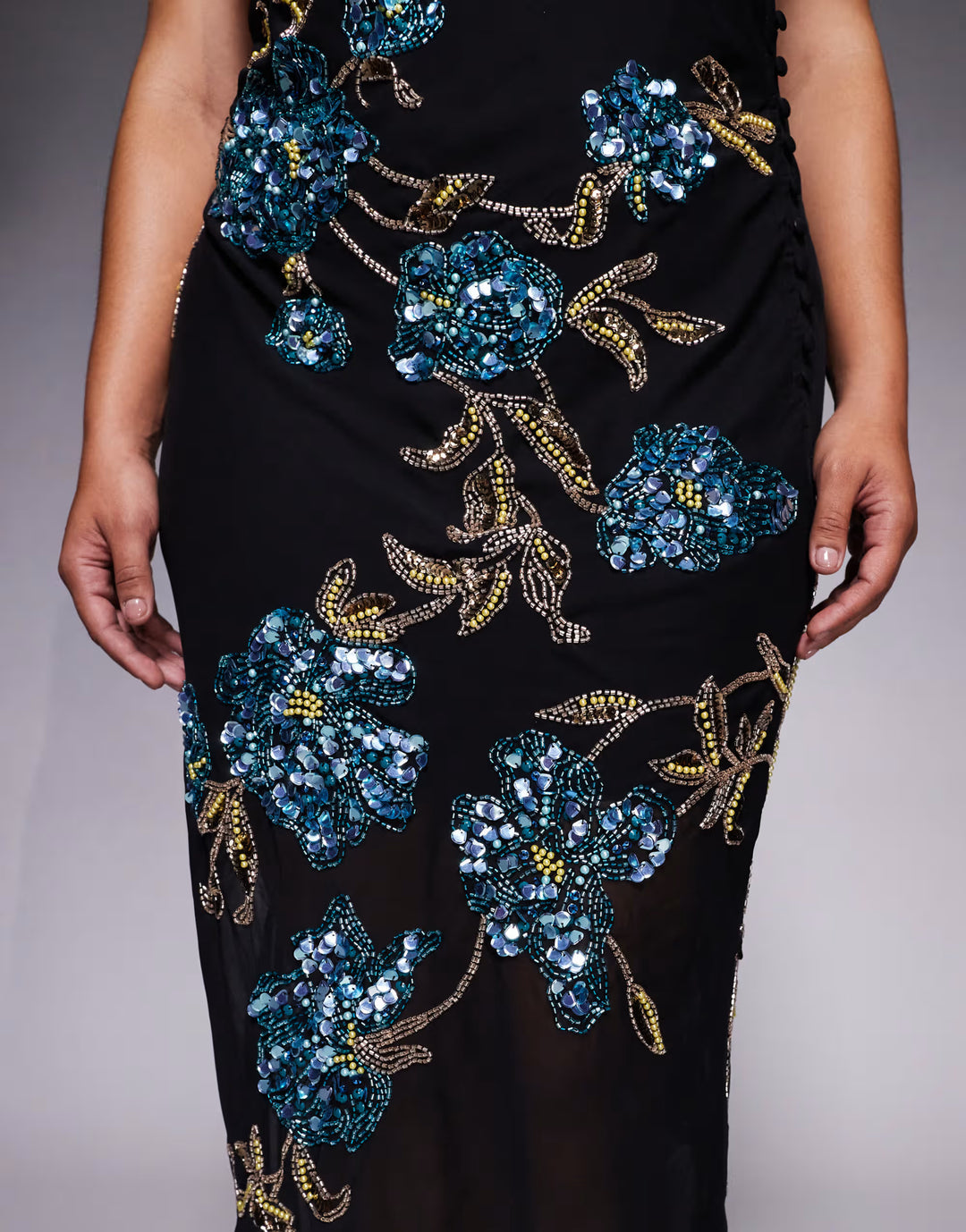 ASOS maxi ruha, fekete