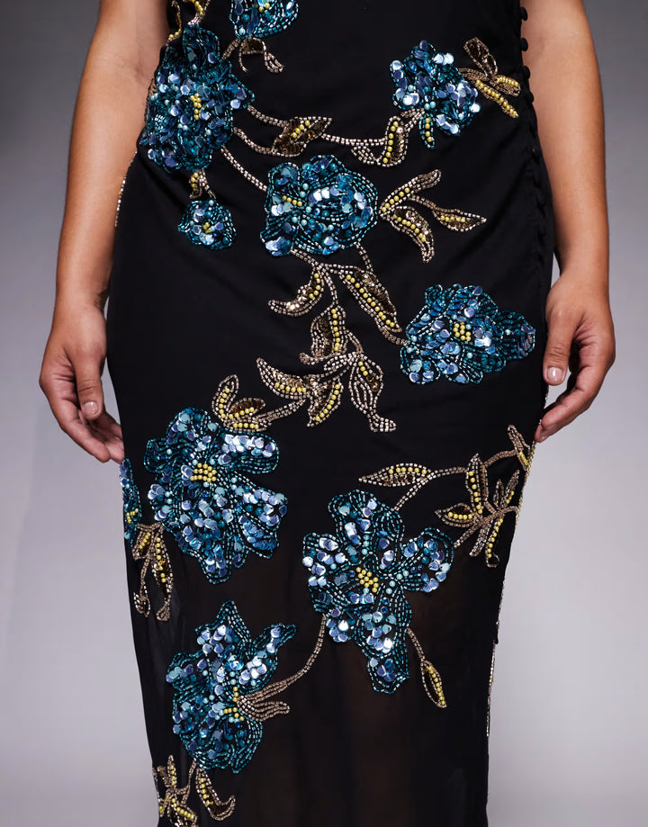 ASOS maxi ruha, fekete
