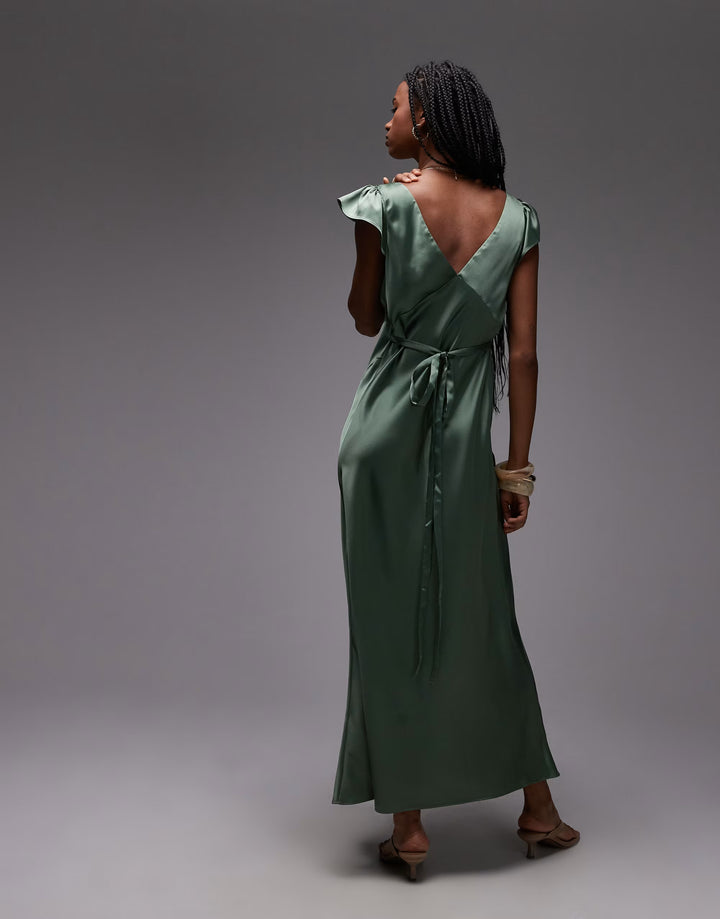 Rochie maxi ASOS, verde