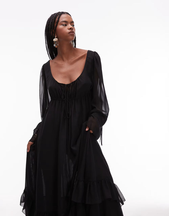 Rochie maxi ASOS, negru