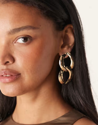 ASOS fülbevaló, aranyozott