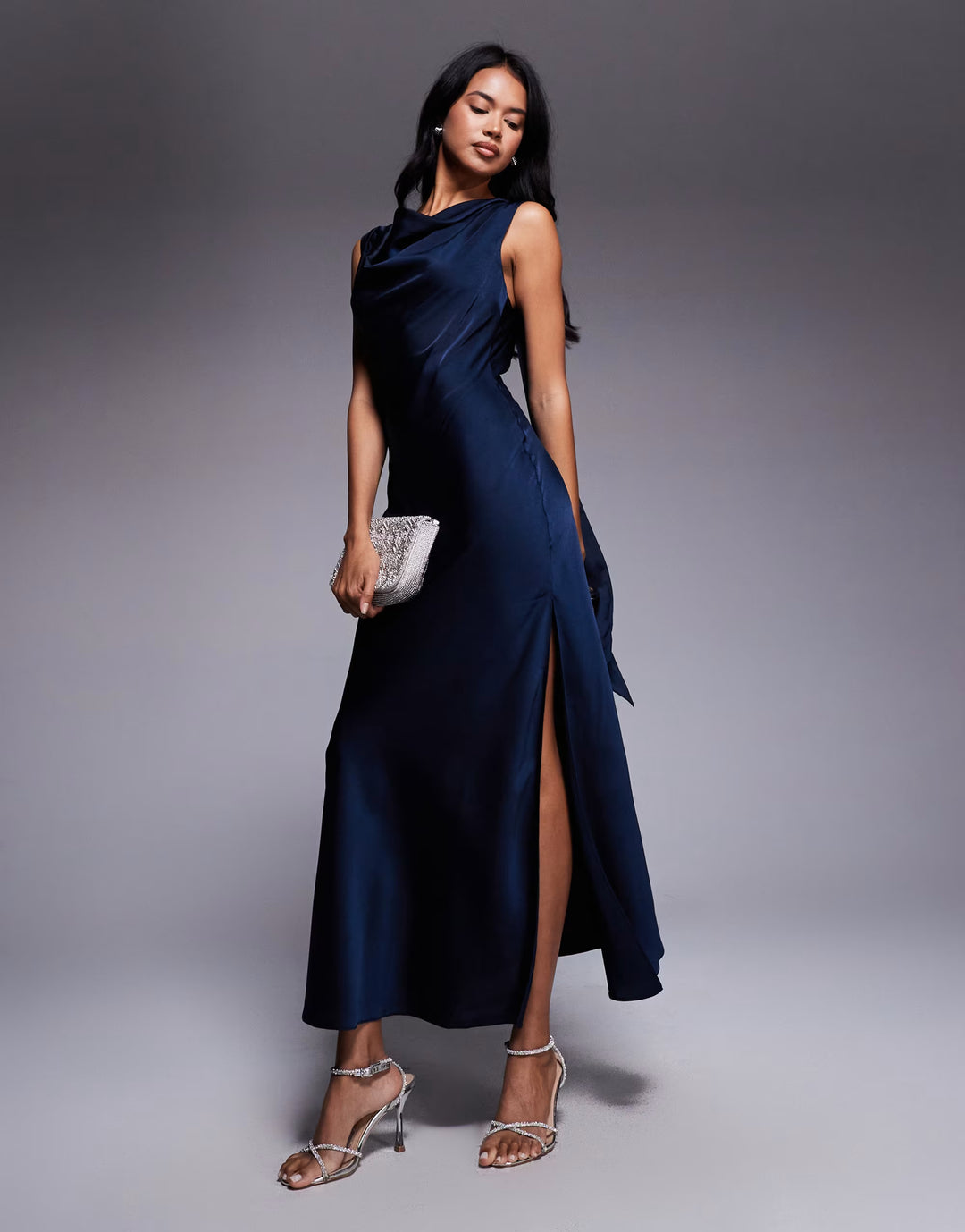 Rochie maxi ASOS, albastru