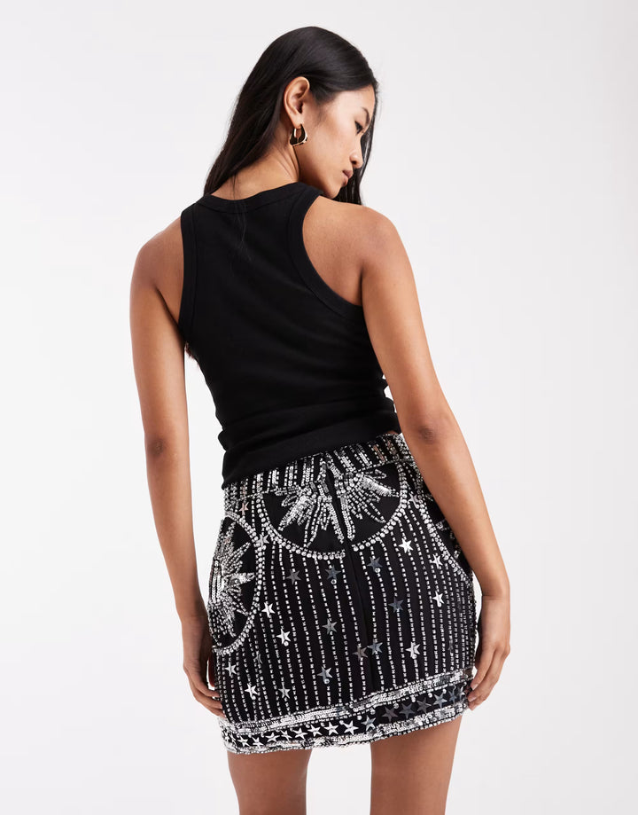 Fustă mini Asos, negru