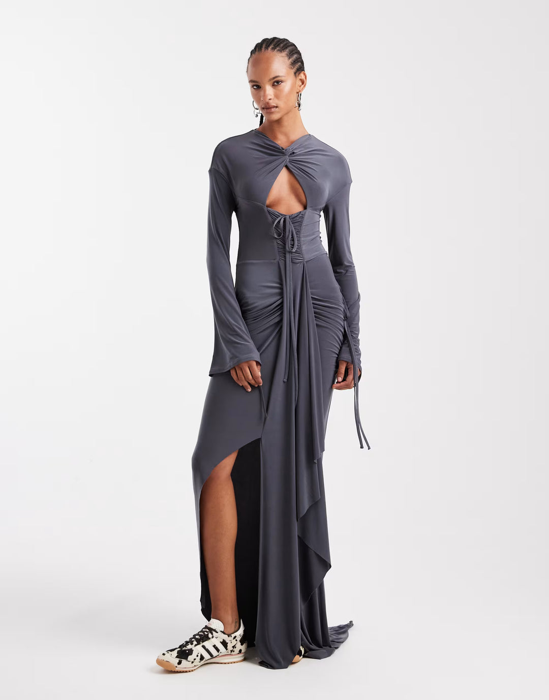 Rochie maxi ASOS, gri