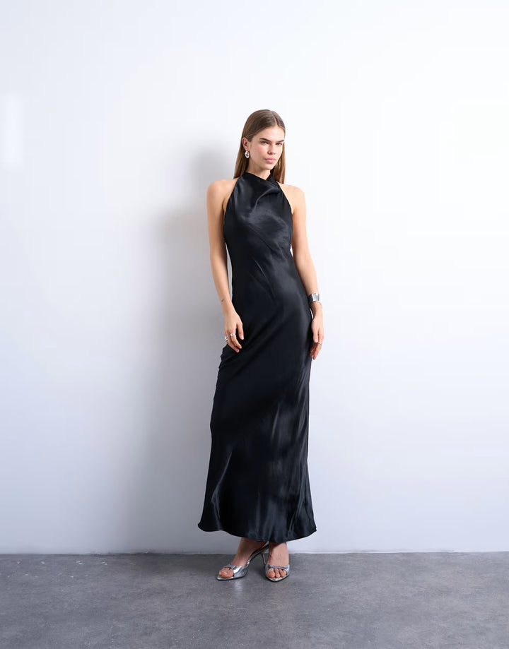 Rochie maxi TOPSHOP, negru