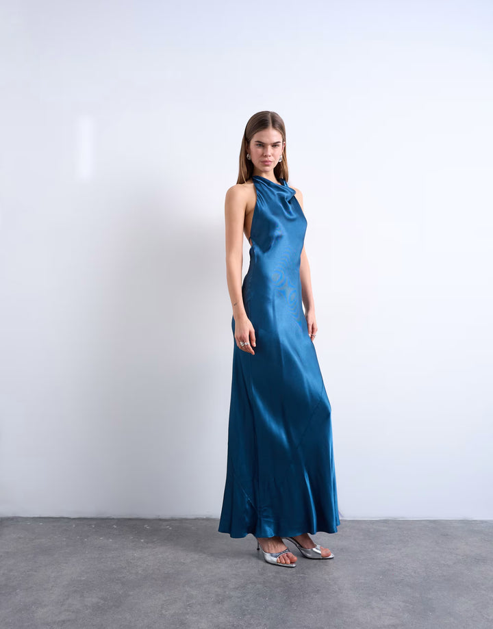 Rochie maxi TOPSHOP, albastru